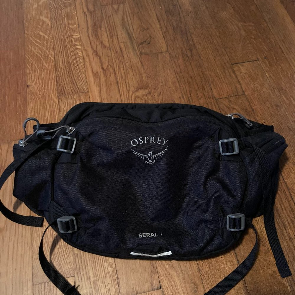 Osprey Seral 7 hydration pack (lumbar, waist, hip) - unisex, black
